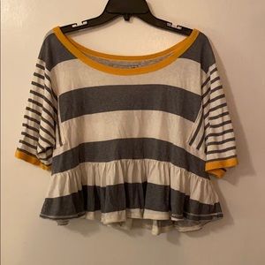 Free People Stripped Shirt